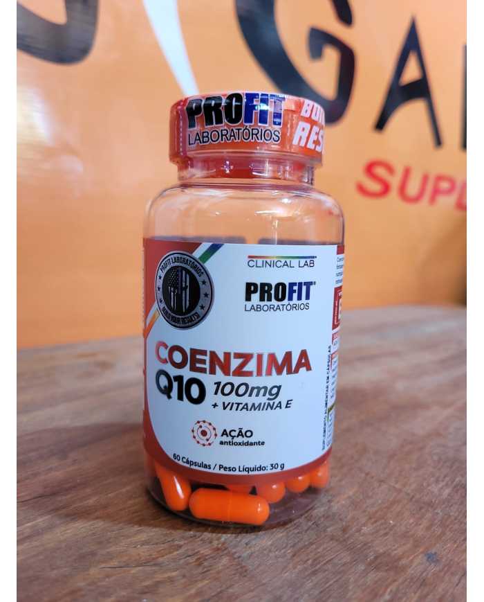 Coenzima Q10 100mg Vitamina E Profit 60 Cápsulas 6299